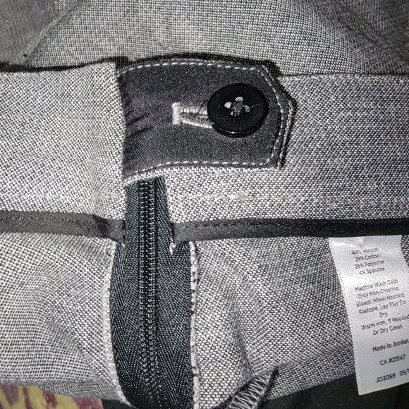 Talbots Chatham Ankle Pants Gray Button-Hem Size 14 - Picture 7 of 7